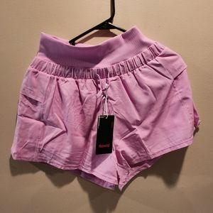 Pink Running Shorts